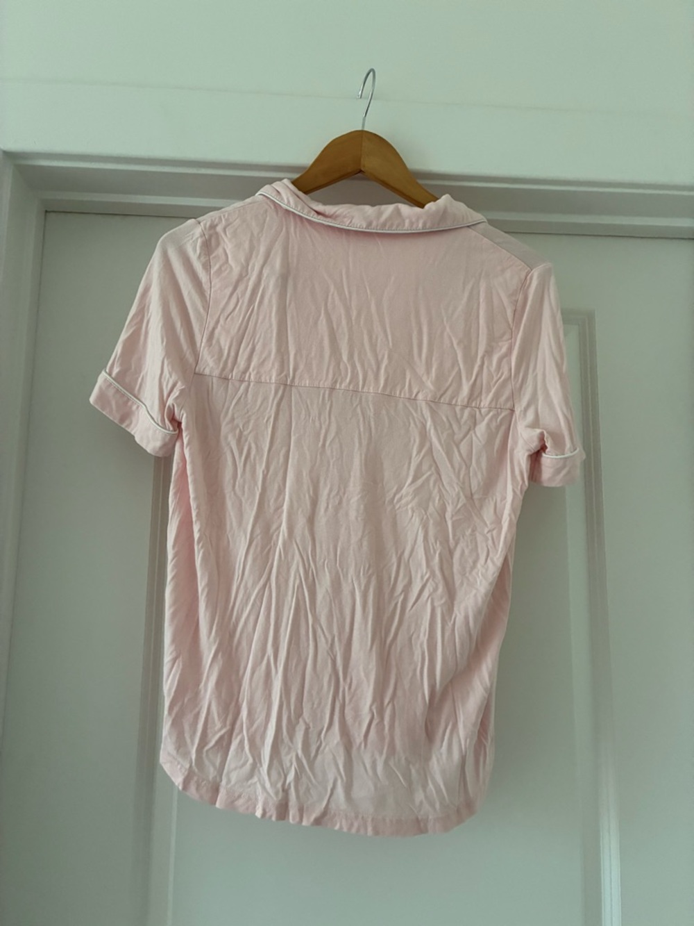 Cozy Earth Women's Bamboo Stretch-Knit Short Sleeve Pajama Set in Blossom - Picture 8 of 10